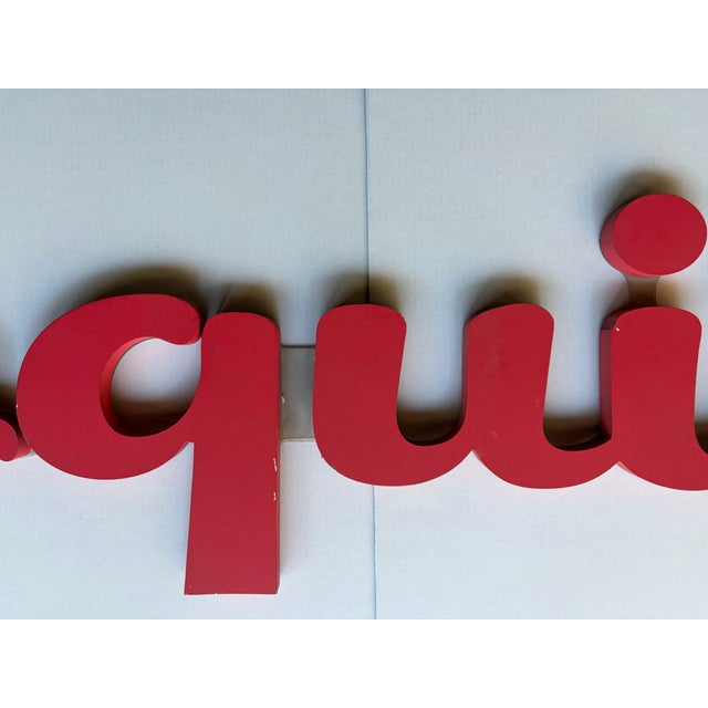 3d Iconic Esquire Logo Sign Originally From Lettering Artist Ed Benguiat For Sale - Image 4 of 5