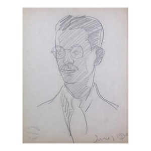 1930 Norman Kent Portrait of a Man With Glasses