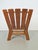 Brown Brutalist Wood Armchair with Brown Leather Upholstery, Germany, 1960s For Sale - Image 8 of 15