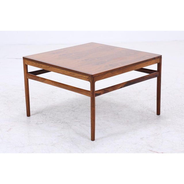 Brown Mid-Century Danish Rosewood Coffee or Side Table, 1960s For Sale - Image 8 of 11