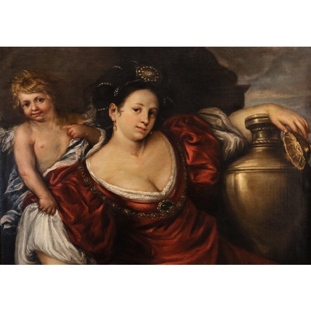 Workshop of Francesco Cairo, Queen Artemisia, 1670, Oil on Canvas For Sale - Image 11 of 15