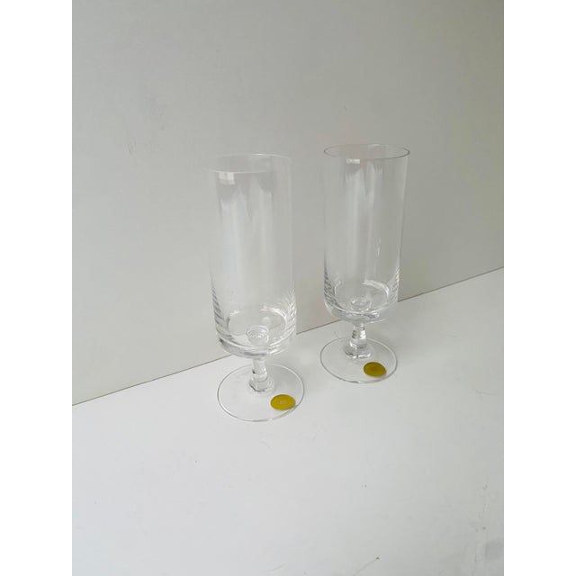 Rosenthal Mid 20th Century Mid Century Modern Champagne Glasses Flutes - Pair For Sale - Image 4 of 7