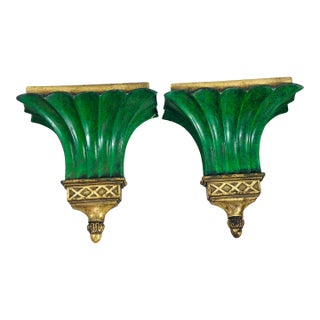 Vintage Italian Wall Brackets, a Pair For Sale