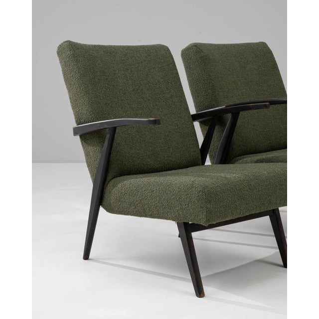 1960s Czech Upholstered Armchairs - A Pair For Sale - Image 9 of 18