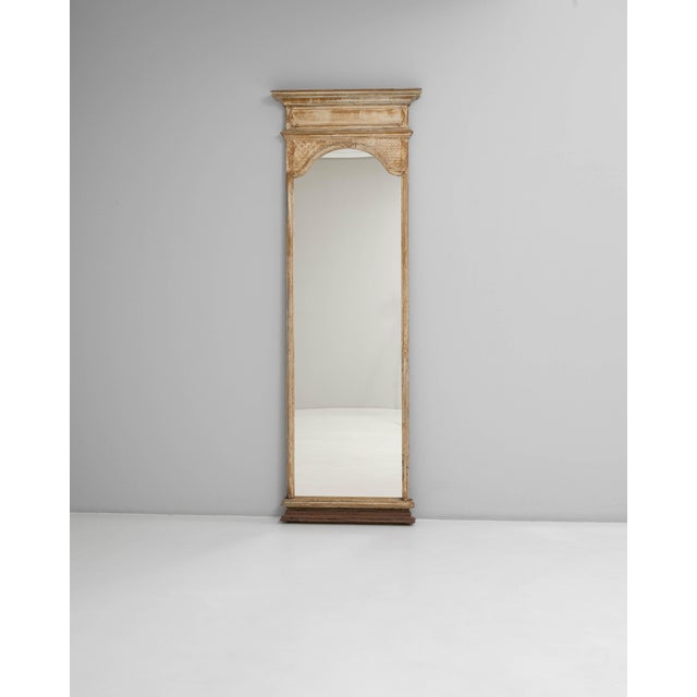 19th Century French Gustavian Floor Mirror with Arched Crest For Sale - Image 16 of 18