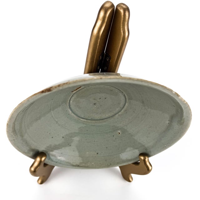 Celadon Antique Chinese Sung Bowl Celedon Glaze For Sale - Image 8 of 12