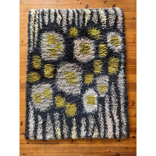 Mid-Century Modern Wool Rya Rug, 1960s For Sale - Image 17 of 18