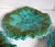 Traditional Vintage Portuguese Majolica Leaf Plates – Set of 6 Turquoise & Green Glazed For Sale - Image 3 of 12