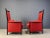 High Black Lacquered Peggy Armchairs attributed to Umberto Asnago for Giorgetti, 1980s, Set of 2 For Sale - Image 4 of 9