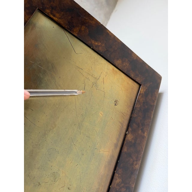 John Widdicomb Faux Tortoiseshell & Brass Console Table For Sale - Image 11 of 12