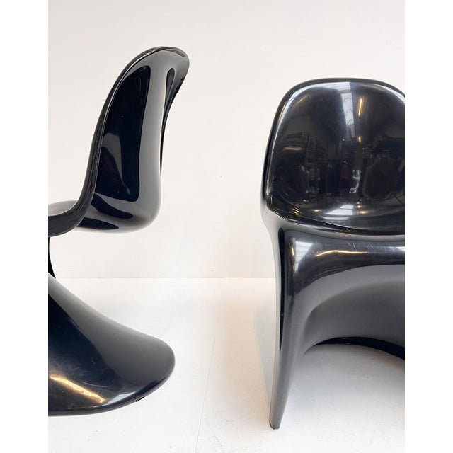 Mid-Century Modern Herman Miller Collection Panton Chairs by Verner Panton for Vitra, 1970s, Set of 2 For Sale - Image 3 of 16