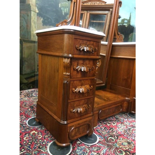 Antique Dressing Mirror, Full Length Victorian Dresser Mirror For Sale - Image 13 of 17