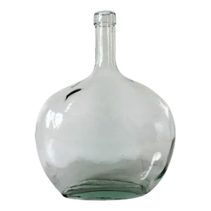 Vintage Light Green Blow Glass Bottle