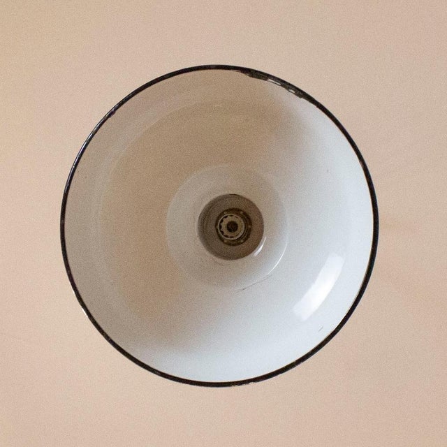 Black Industrial Pendant Lamp, Spain, 1950s For Sale - Image 6 of 7