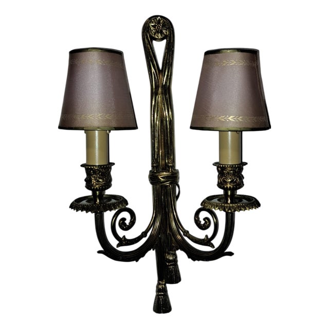 Bronze Wall Light, 1960s For Sale