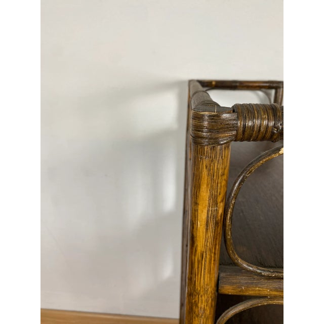 Wood Vintage Rattan Shelf, 1920s For Sale - Image 7 of 18