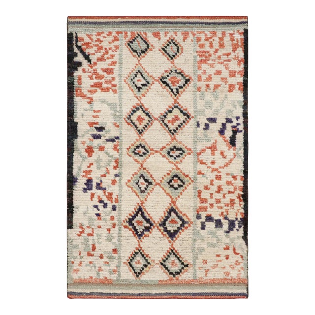Rug & Kilim’s Moroccan Style Rug With Colorful Geometric Patterns For Sale
