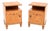 Swedish Art Deco Bedside Cabinets in Satin Birch, 1930, Set of 2 For Sale