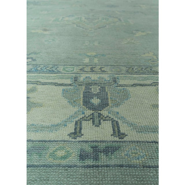 Turkish Turkish Oushak Rug 9'3" x 10'8" #19055 For Sale - Image 3 of 8