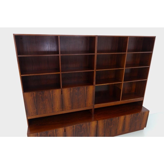 Large Modern Danish Rosewood Bookcase, 1970s For Sale - Image 10 of 18
