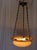 Mid Century Modern Alabaster Pendant, Brass Hardware For Sale - Image 9 of 11