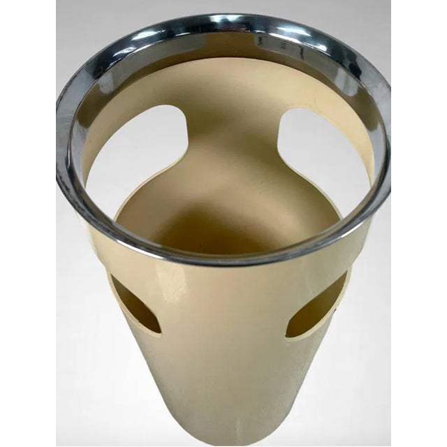 1970s Vintage Italian Gino Colombini for Kartell, 1970s Space Age Umbrella Stand For Sale - Image 5 of 5