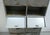 Silver Vintage Industrial Metal Cabinet with 10 Fold-Down Doors on Casters, 1950s For Sale - Image 8 of 10