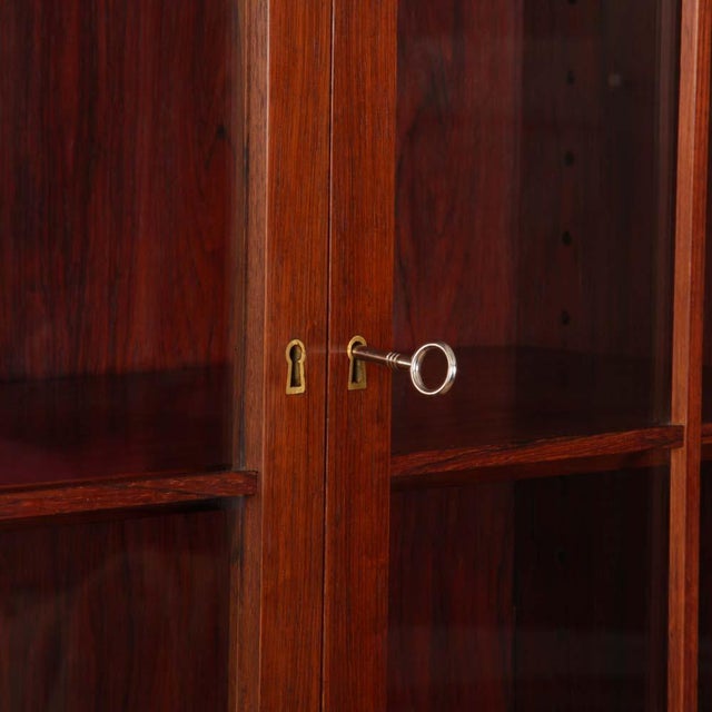 1960s Rosewood Display Cabinet from Lyby Mobler, 1960s For Sale - Image 5 of 6