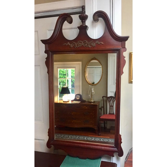 Mantle Fireplace Mirror Entryway Dining Sideboard Stunningly Beautiful Federal Style Mahogany frame with carved Georgian...