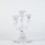 1950s 20th Century Transparent Crystal Candleholder with Three Flames by Marked Beyer, Germany, 1950s For Sale - Image 5 of 9