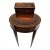 Mahogany Leather Top Weiman Side Table For Sale