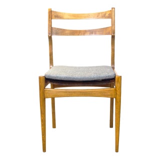Mid-Century Modern Dining Chair in Fabric and Wood, Spain, 1960s For Sale