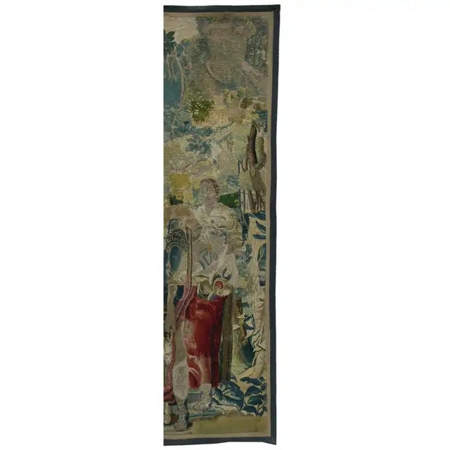 Figurative 17th Century Brussels Tapestry 7' X 3'1" For Sale - Image 3 of 4