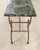 Metal French Belle Époque Steel Marble Bronze Pâtisserie Table Console For Sale - Image 7 of 18