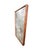 Postmodern Vintage Oak Frame Postmodern 1970s Bamboo Motif Wall Mirror 1980s For Sale - Image 3 of 7