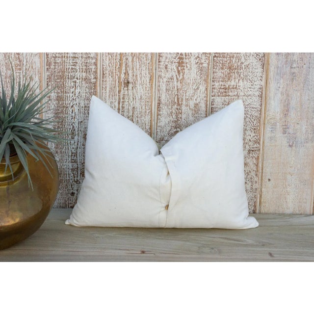 Vintage Rihon Tie Dyed Organic Silk Lumbar Pillow For Sale - Image 9 of 11
