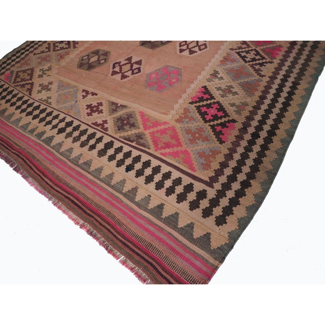 Vintage Afghan Nomadic Kilim Rug For Sale - Image 17 of 18
