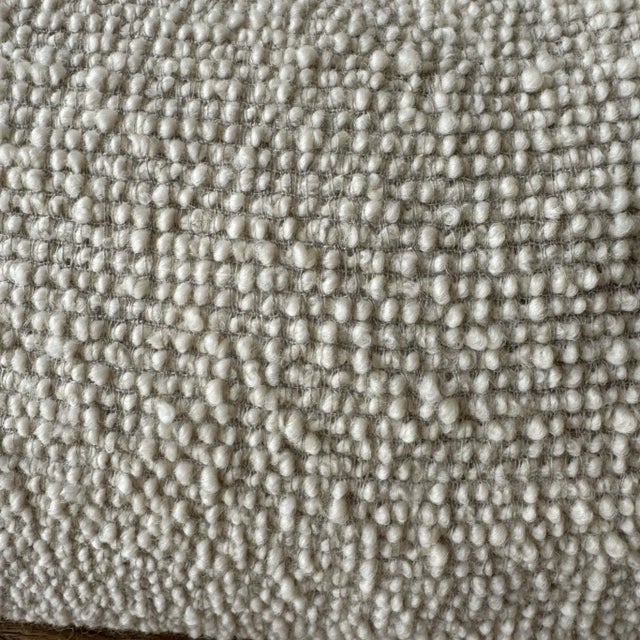 2020s Custom Made Belgium Wool Lumbar Pillow For Sale - Image 5 of 5