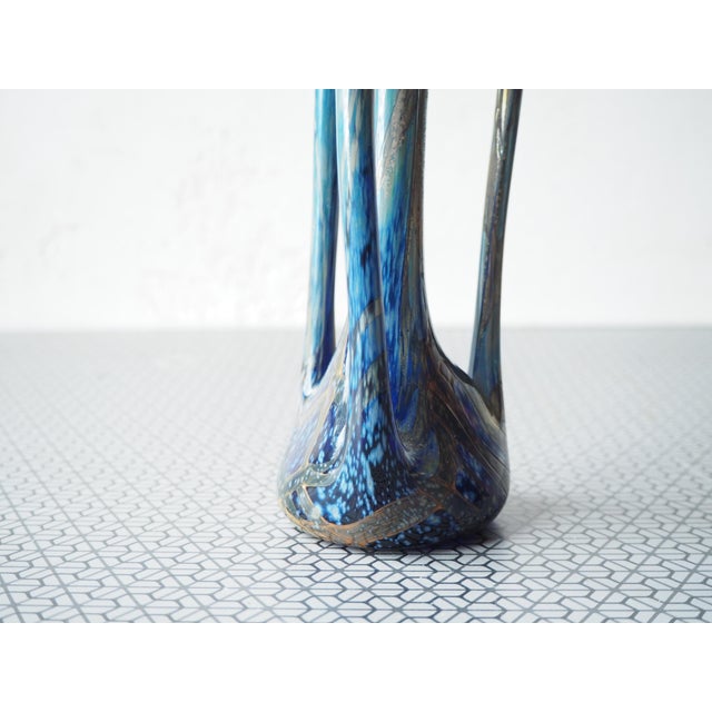 Green Mid-Century Art Glass Vase, Bohemia, 1960s For Sale - Image 8 of 18