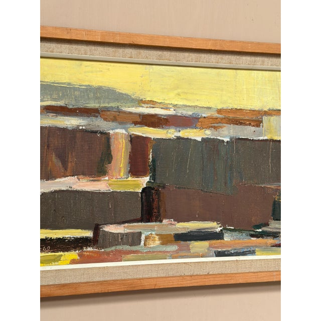 Karl Axel Gadd, Abstract Composition, 1960s, Oil Painting on Canvas, Framed For Sale - Image 11 of 18