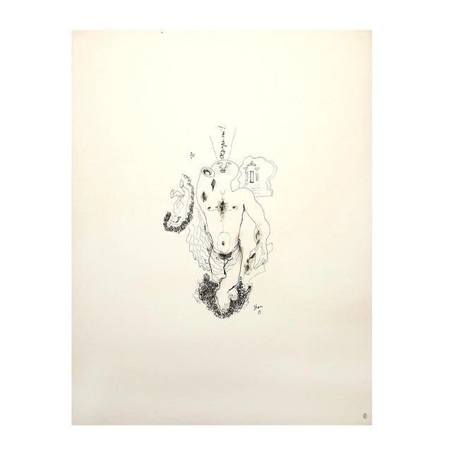 Jean Cocteau - King Oedipus - Original Lithograph 1956 For Sale - Image 3 of 9