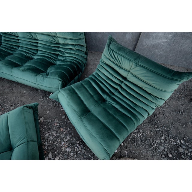 Togo Sofa Set by Michel Ducaroy for Ligne Roset, Set of 5 For Sale - Image 6 of 14