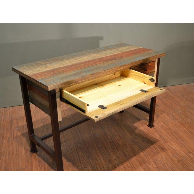 Farmhouse Crafters and Weavers Bayshore 3 Drawer Writing Desk For Sale - Image 3 of 6