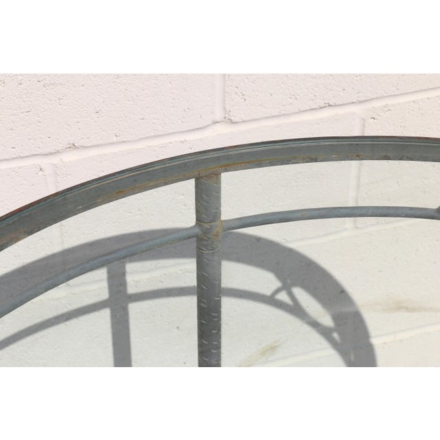 Charcoal Mario Papperzini for Salterini “Amalfi” Round Iron Dining Table With Glass Top | 1950s For Sale - Image 8 of 18