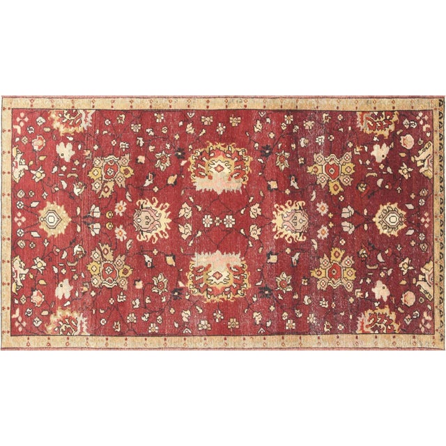 Textile 1960s Turkish Oushak Rug For Sale - Image 7 of 7