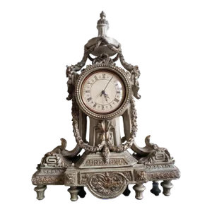Louis XVI Style Partial Gilt Mounted Clock