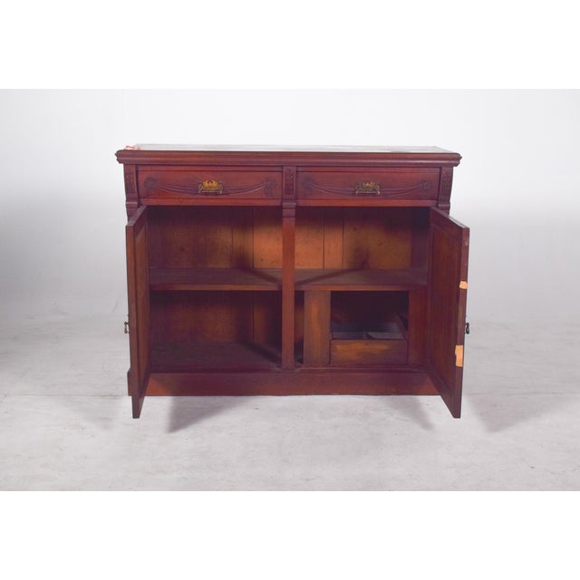 European Sideboard in Dark Wood For Sale - Image 4 of 10