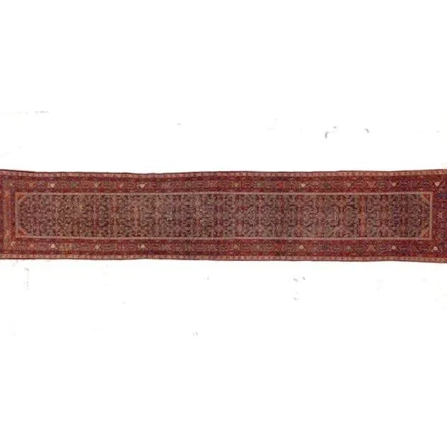 Persian 1900s Persian Ferahan Runner 3'2" X 17'2" For Sale - Image 3 of 13