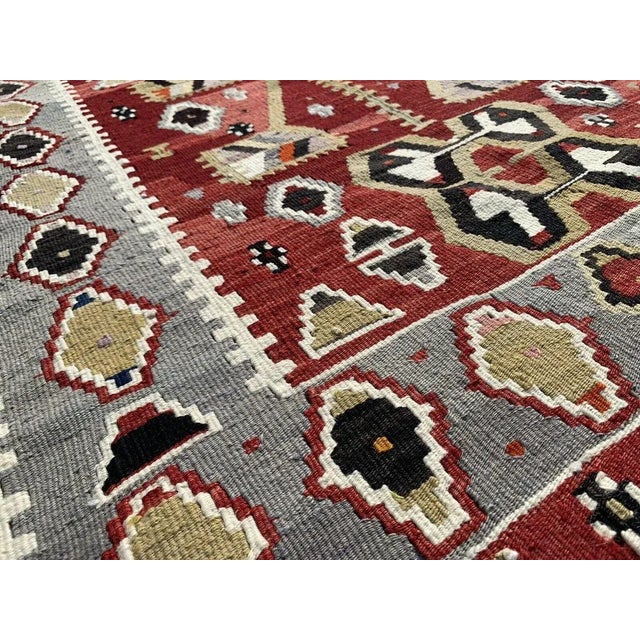 1930s Turkish Kilim Rug For Sale - Image 5 of 11