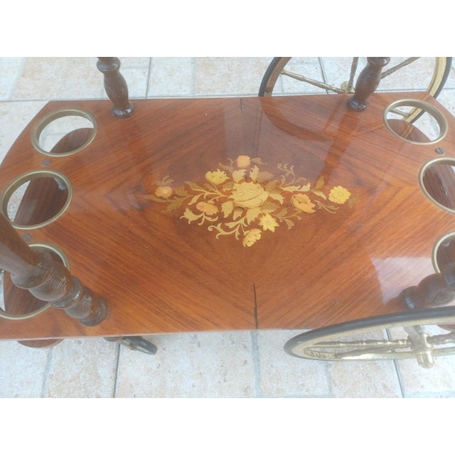 Sorrento Italian Bar Cart For Sale - Image 6 of 10